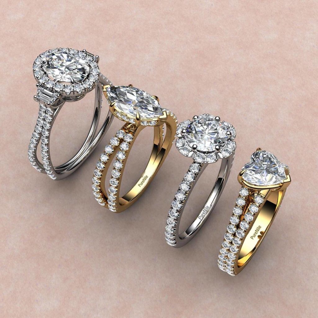 ring-styles lab created diamond ring styles
