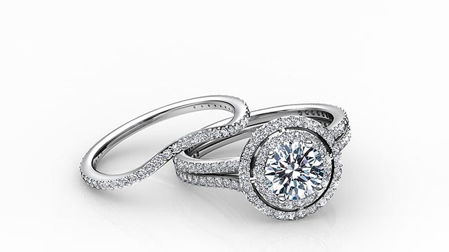 diamond-bridal-set